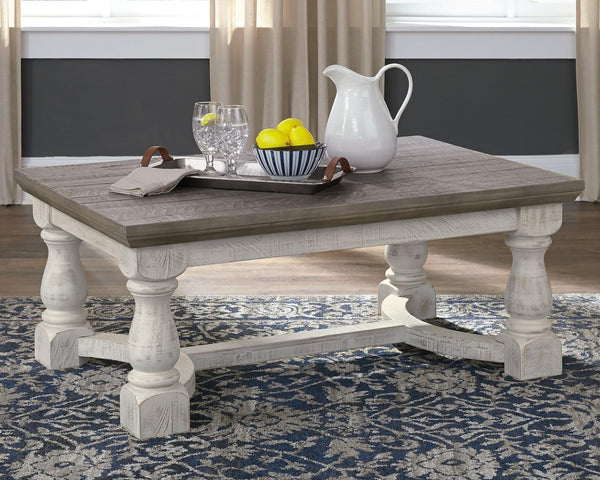 Havalance Gray/white Coffee Table - Ella Furniture