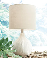 Rainermen Off White Table Lamp - Ella Furniture