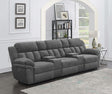 Bahrain 5-piece Power Home Theater Seating Charcoal 609541PT - Ella Furniture