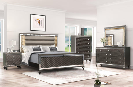 Stars Charcoal Bedroom Set - Ella Furniture