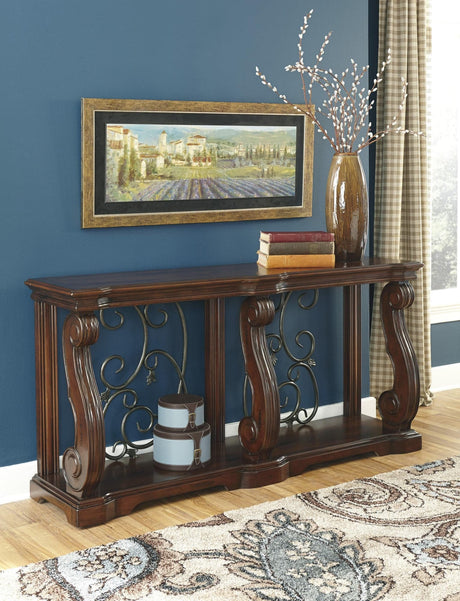 Rustic Brown Storage Coffee Table