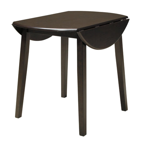 Hammis Dark Brown Dining Drop Leaf Table - Ella Furniture