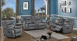 CONRAD MOTION COLLECTION Conrad 3-piece Upholstered Padded Arm Motion Sofa Set Grey 650354-S3 - Ella Furniture