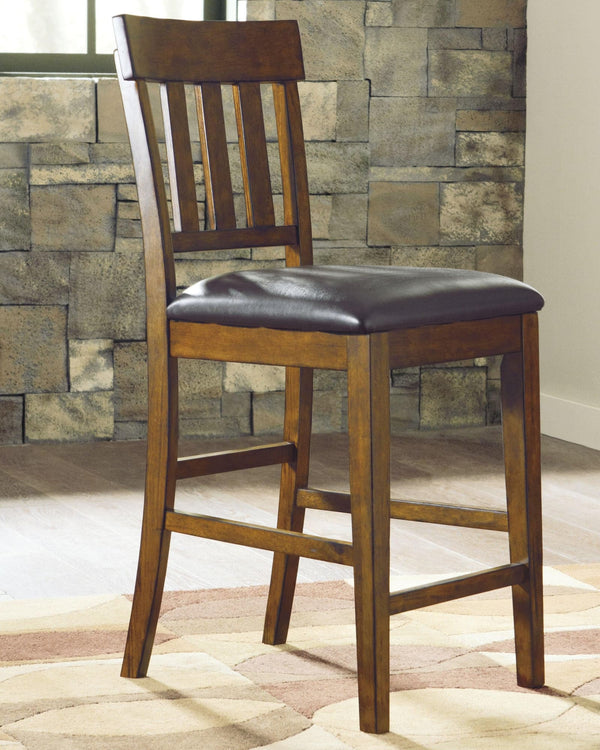 Ralene Medium Brown Counter Height Bar Stool - Ella Furniture