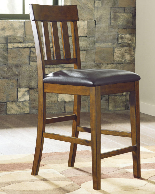 Ralene Medium Brown Counter Height Bar Stool - Ella Furniture