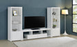 Jude 3-piece 71" TV Entertainment Center White High Gloss 704251-SET - Ella Furniture