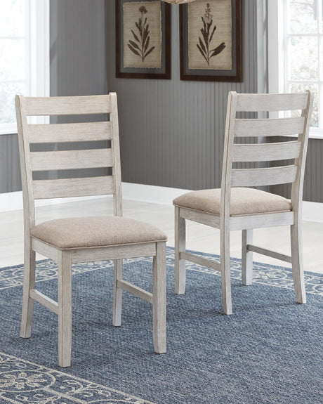Skempton White/light Brown Dining Chair - Ella Furniture