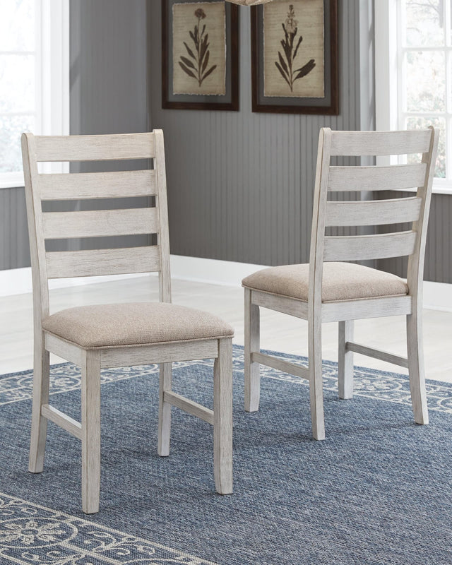 Skempton White/light Brown Dining Chair - Ella Furniture