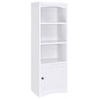 Laughlin 3-shelf Engineered Wood Media Tower White 724114 - Ella Furniture