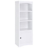 Laughlin 3-shelf Engineered Wood Media Tower White 724114 - Ella Furniture