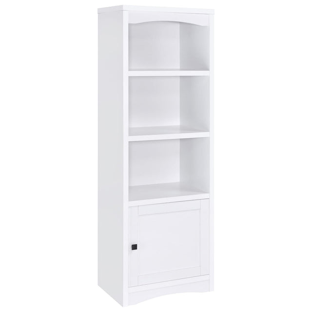 Laughlin 3-shelf Engineered Wood Media Tower White 724114 - Ella Furniture