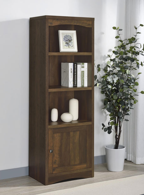 Laughlin 3-shelf Engineered Wood Media Tower Dark Pine 724124 - Ella Furniture