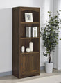 Laughlin 3-shelf Engineered Wood Media Tower Dark Pine 724124 - Ella Furniture