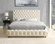 Dream Beige Platform Bed - Queen, King (King) - Ella Furniture