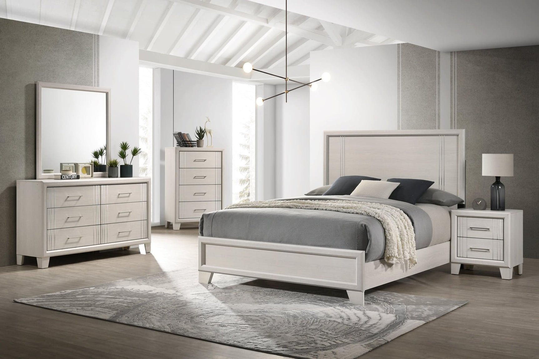 Charlie Cream Panel Bedroom Set