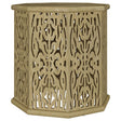 TORRES COLLECTION Torres Octagonal Solid Mango Wood Side Table Natural Brown 931148 - Ella Furniture