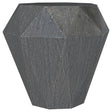 Jacinto Octagonal Solid Mango Wood Side Table Grey 931159 - Ella Furniture