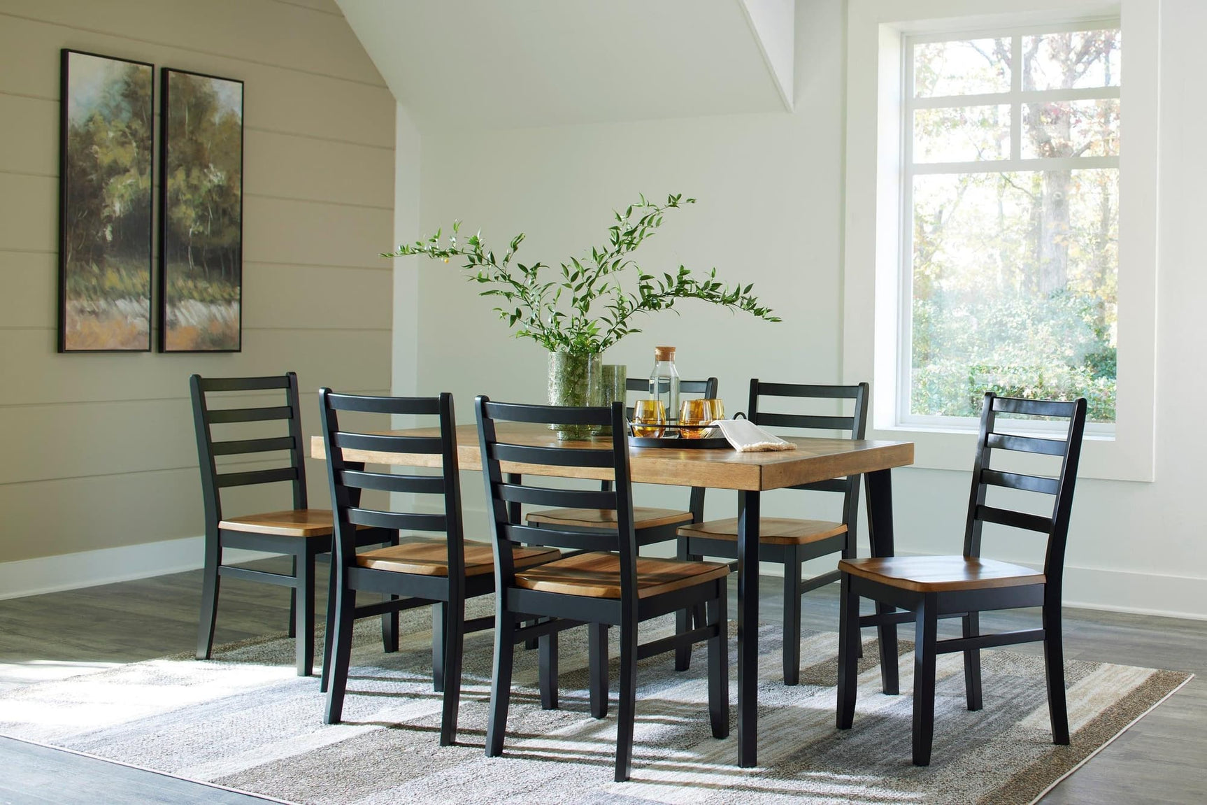 D413-425 Table + 6 Chairs - Ella Furniture