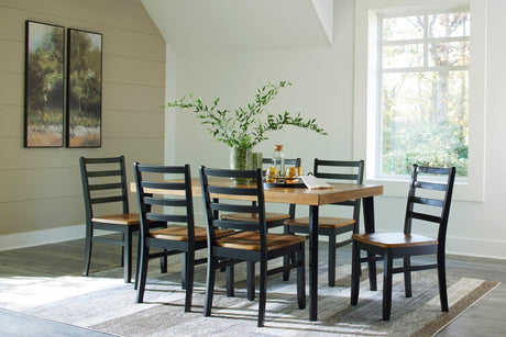 D413-425 Table + 6 Chairs - Ella Furniture