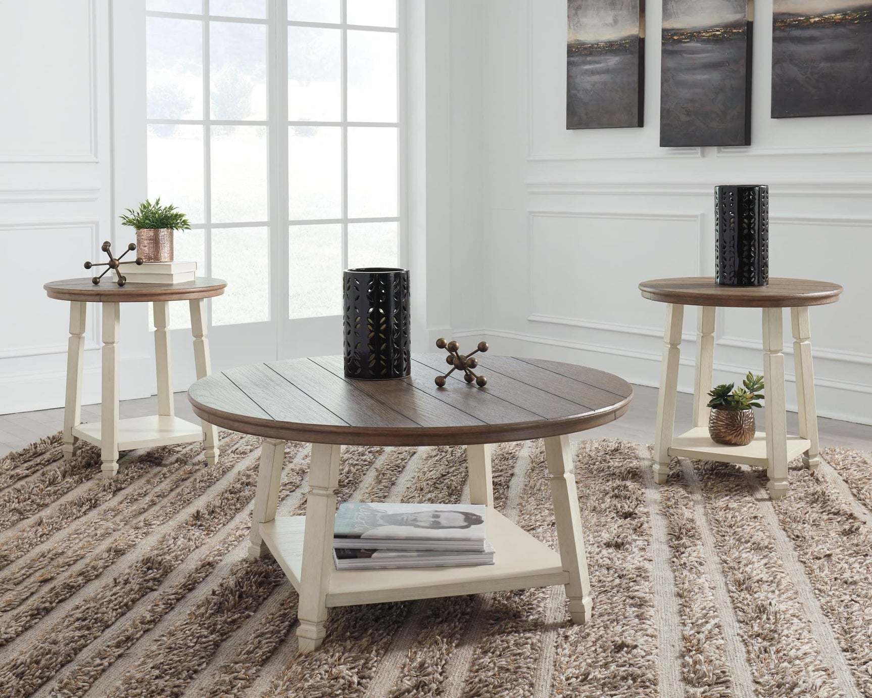 Bolanbrook Two-tone Table (Set Of 3) - Ella Furniture