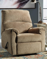 Nerviano Mocha Chenille Recliner - Ella Furniture