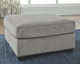 Altari Alloy Chenille Oversized Accent Ottoman - Ella Furniture