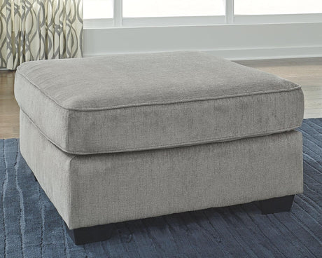 Altari Alloy Chenille Oversized Accent Ottoman - Ella Furniture