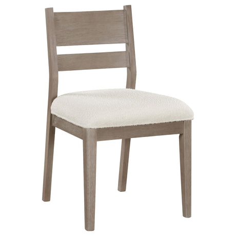 CORNELIA COLLECTION Cornelia Wood Dining Side Chair Coastal Grey (Set of 2) 107442 - Ella Furniture