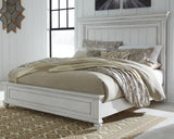 Kanwyn Whitewash Queen Panel Bed B777B2 - Ella Furniture