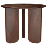 Dale Round Solid Mango Wood Side End Table Brown 721997 - Ella Furniture