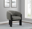 Valdez Boucle Upholstered Barrel Back Accent Chair Brown 903166 - Ella Furniture