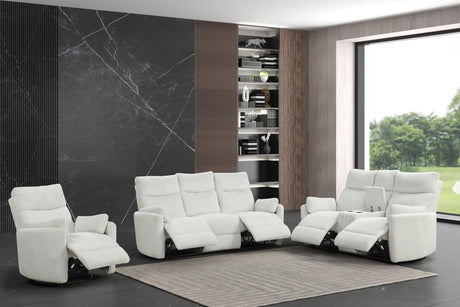 Peppi - Beige 3Pc Reclining Set - Ella Furniture