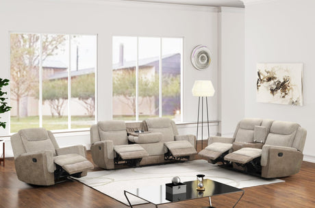 Lisa - Brown 3Pc Reclining Set - Ella Furniture