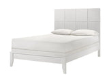 Denker-evan White Modern Contemporary Solid Wood Queen Bed - Ella Furniture
