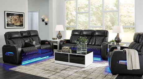 U271-06 Power Reclining Set (Genuine Leather + Air Massage)* - Ella Furniture