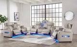U271-05 Power Reclining Set (Genuine Leather + Air Massage) - Ella Furniture