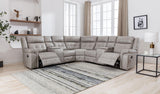 Jacob Stone Reclining Sectional - Ella Furniture