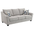 Tomkins Boucle Upholstered Sofa Light Grey 509671 - Ella Furniture