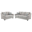 Tomkins 2-piece Boucle Upholstered Sofa Set Light Grey 509671-S2 - Ella Furniture