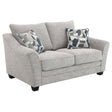 Tomkins Boucle Upholstered Loveseat Light Grey 509672 - Ella Furniture