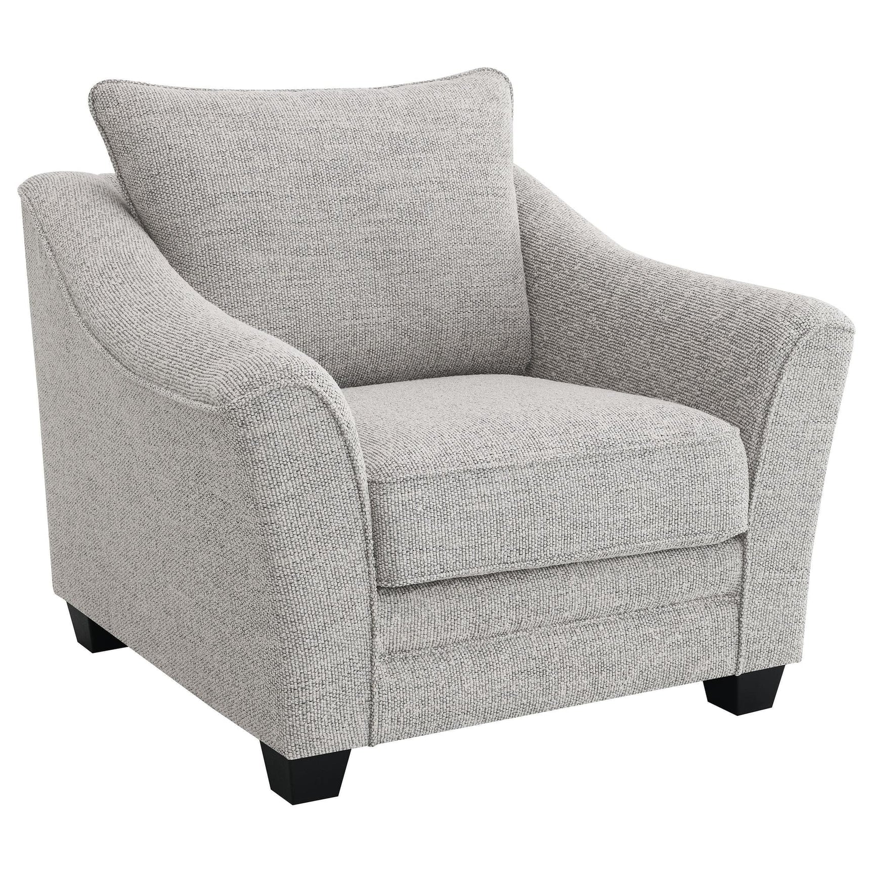 Tomkins Boucle Upholstered Chair Light Grey 509673 - Ella Furniture