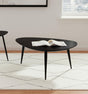 ODESSA COLLECTION Odessa Triangular Solid Wood Coffee Table Black 707918 - Ella Furniture