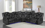 Alexa2023 Grey Reclining Sectional - Ella Furniture