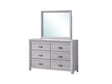 Adelaide Drift Wood Modern Contemporary Solid Wood And Veneers 6-Drawers Dresser - Ella Furniture