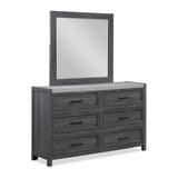 Madsen Gray 6 Drawers Dresser