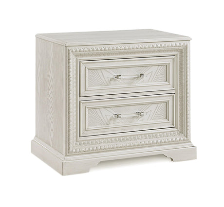 Alexandria Cream 2 Drawers Nightstand