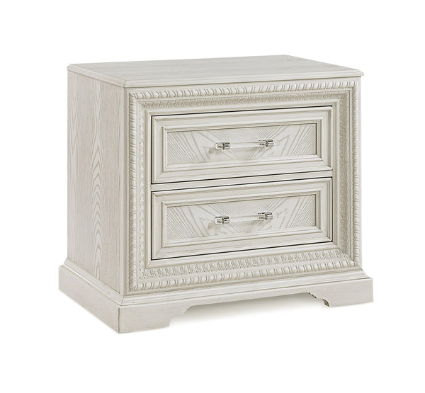 Alexandria Cream 2 Drawers Nightstand
