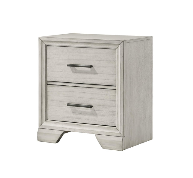 Jaymes White 2 Drawers Nightstand