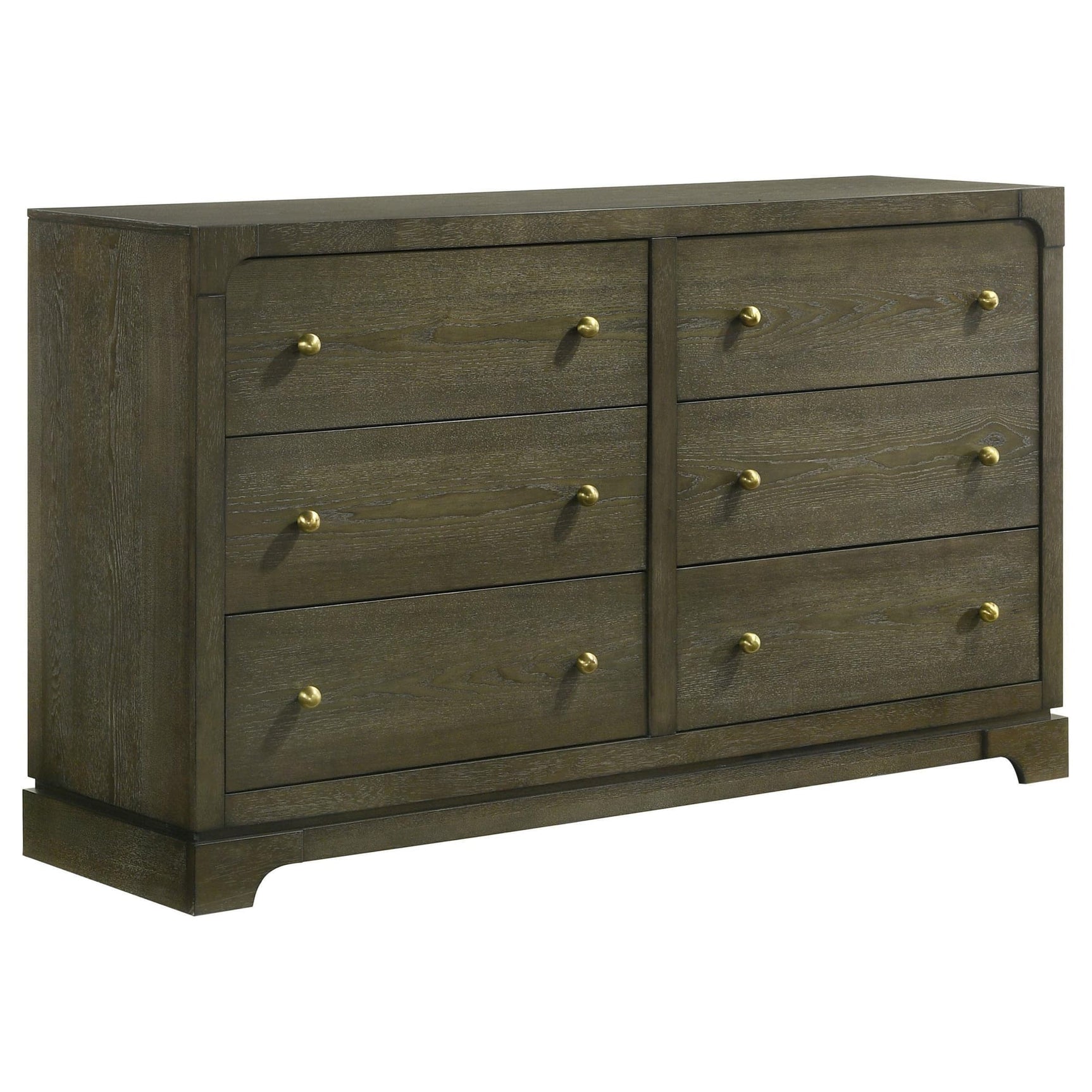 Gran Park 6 Drawer Dresser Cabinet Dark Cocoa