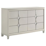 Olivia 6 Drawer Dresser Cabinet Pearl White